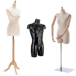 Bustes mannequins, torses mannequins